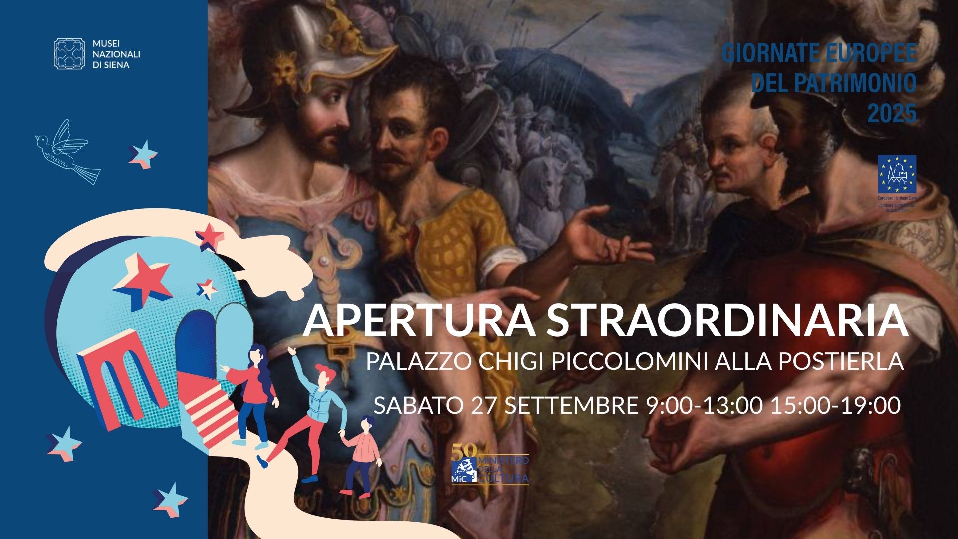 GEP 2025: Apertura straordinaria gratuita di Palazzo Chigi Piccolomini alla Postierla